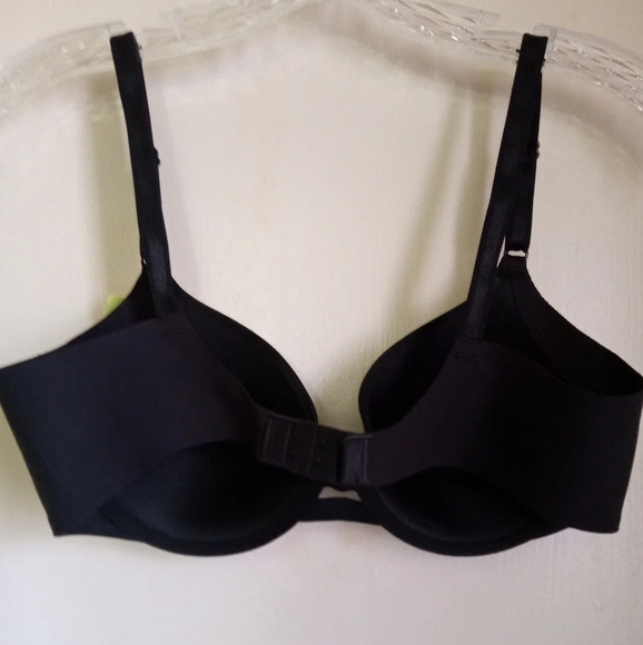 Warners no side effects padded black bra women's size 34 B - Picture 4 of 8